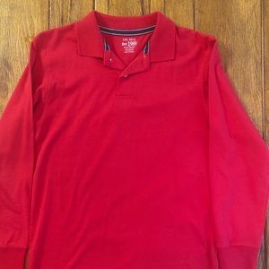 Red 10/12 Children’s Place collar longsleeve shirt